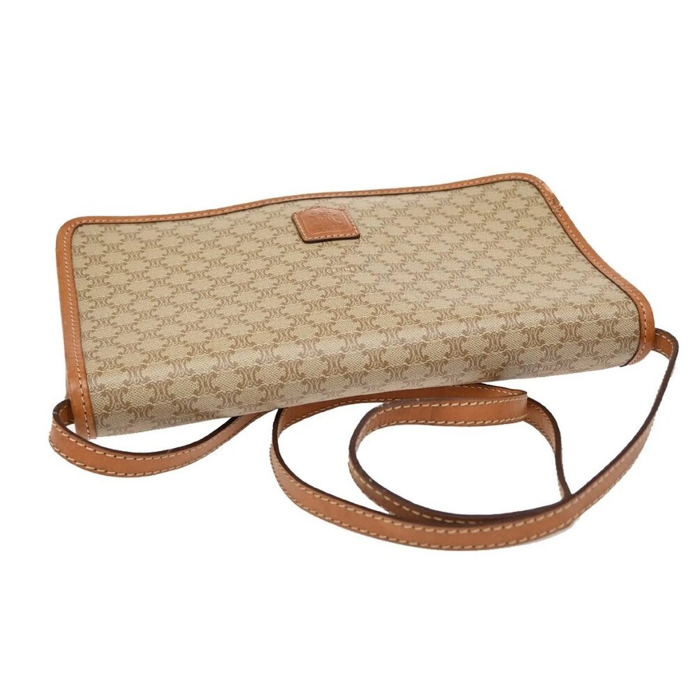 CELINE Macadam Pattern Crossbody 2Way Shoulder Clutch Bag PVC Leather BN 67KB426 - Picture 5 of 16